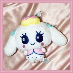 Sanrio Tamagotchi Mascot Moriritchi x Cinnamoroll Cosplay Plush Keychain Bandai